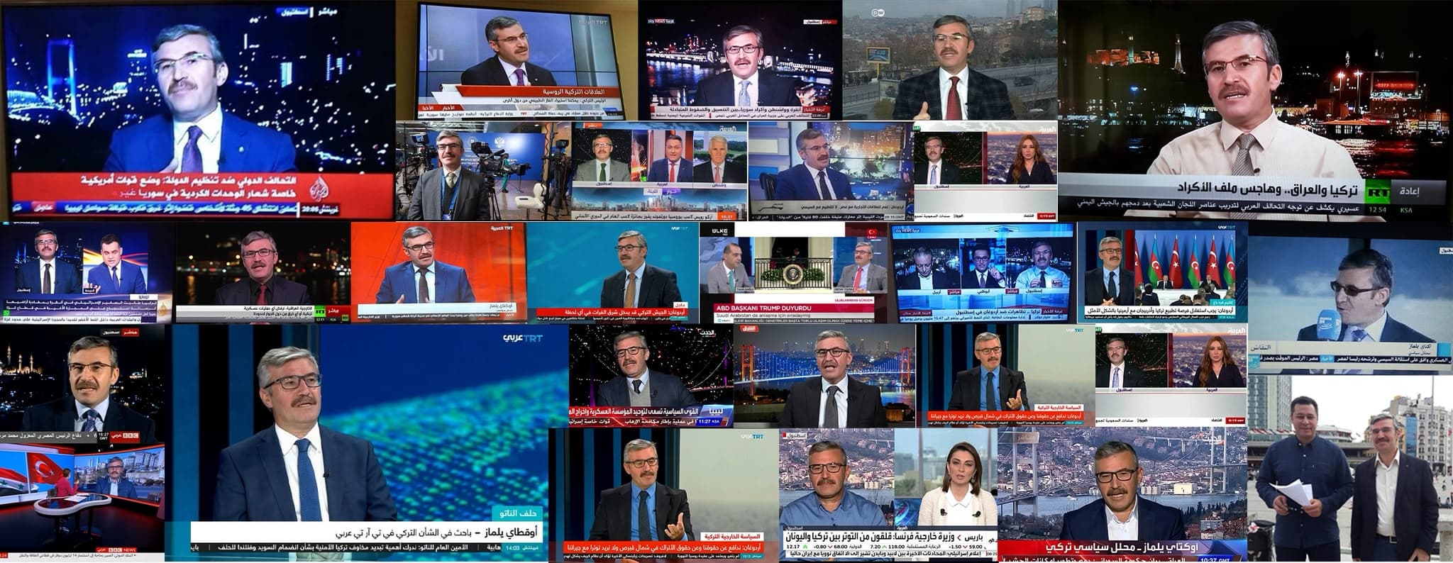 Oktay Yılmaz'ın farklı televizyon kanallarındaki program ve canlı yayın katılımlarından oluşan kesit birleşimi